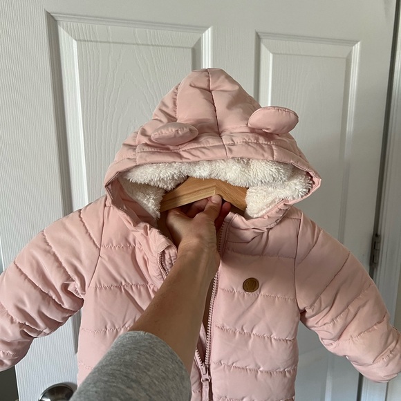 H&M Pink Super Thick and Cozy Baby Snowsuit - Picture 3 of 4